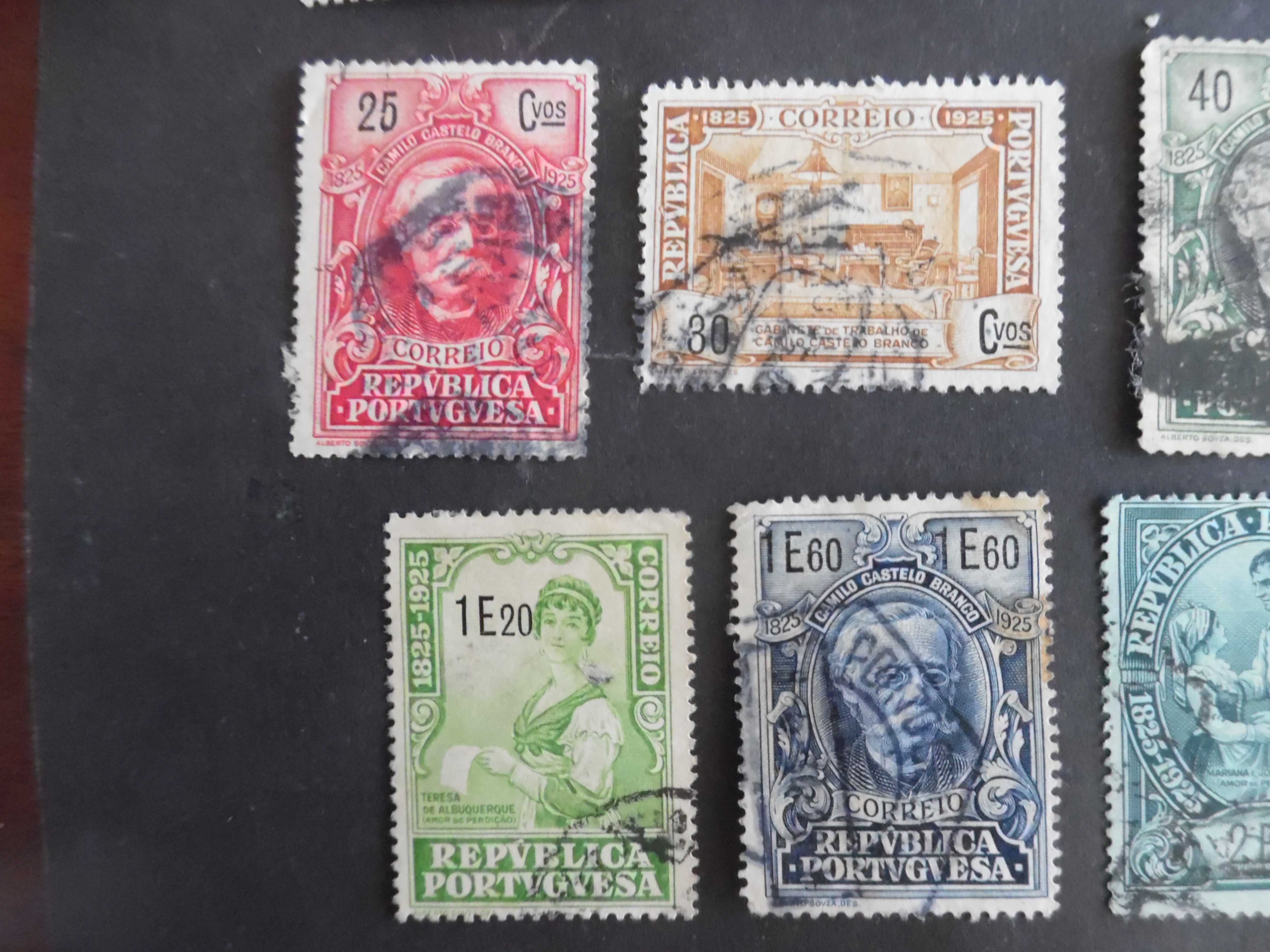 Selos Portugal 1925- Camilo Castelo Branco Incompleto usados