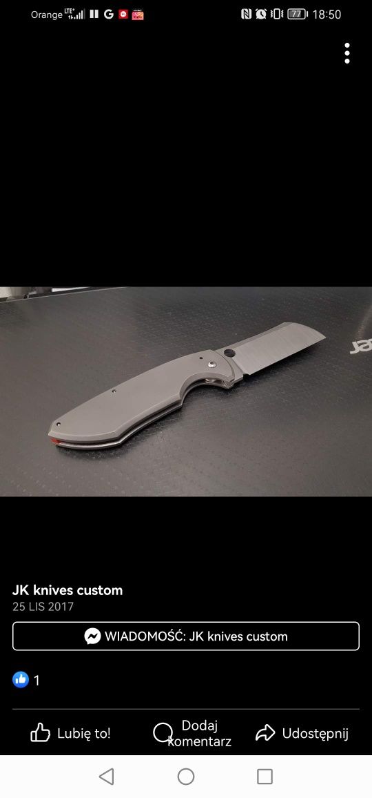 JK Knives Worm One friction folder