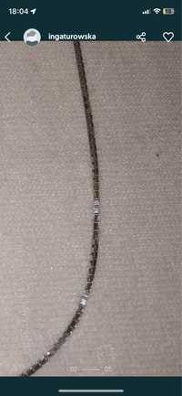 Łańcuszek o splocie kostka, srebro Ag 925, 55cm