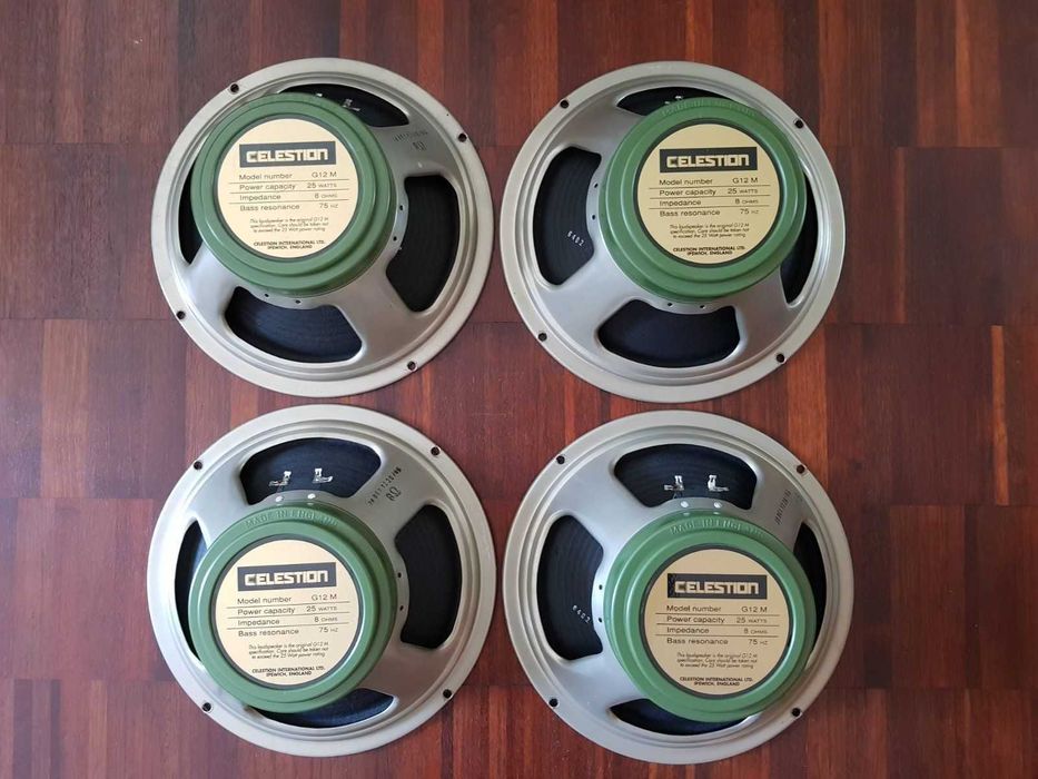 Celestion G12M 6402 x4 Greenback UK Ipswich Marshall Głosniki