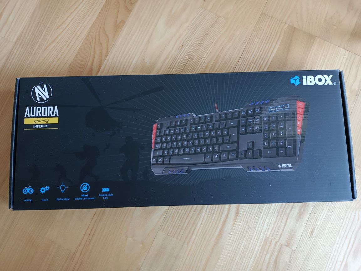Klawiatura gamingowa podświetlana Inferno
