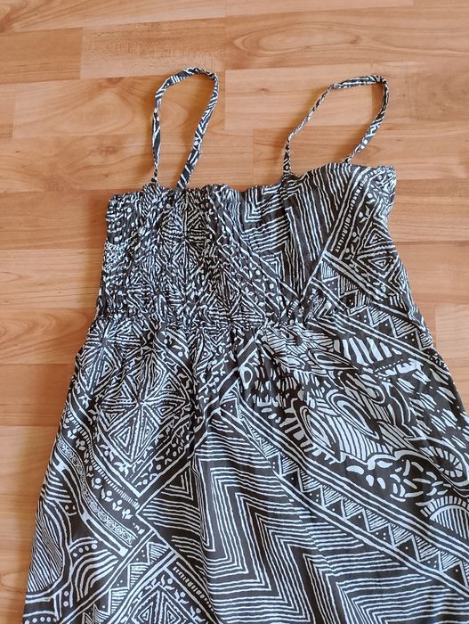 Letnia długa sukienka maxi boho etno vintage rozmiar M