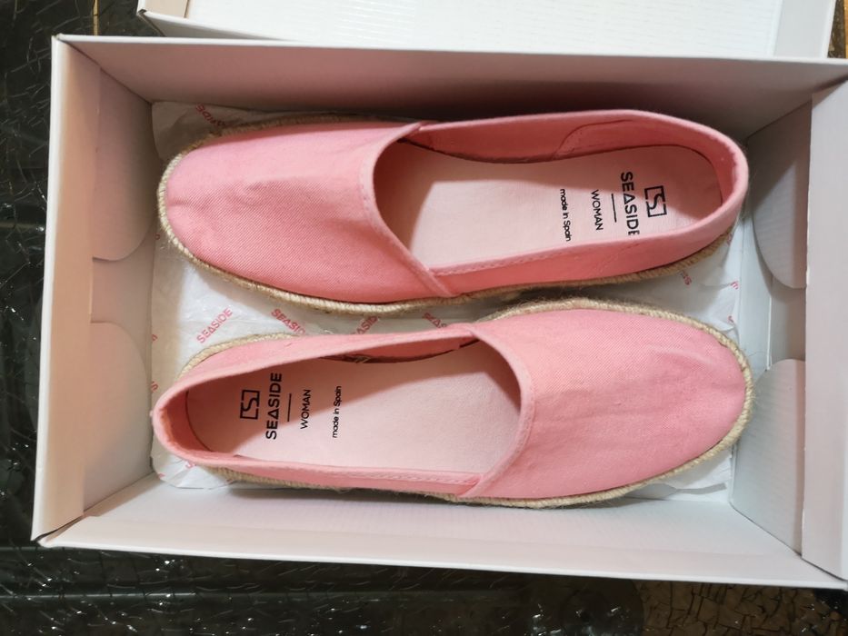 Sapatos Alpercatas Rosa 38 Novas
