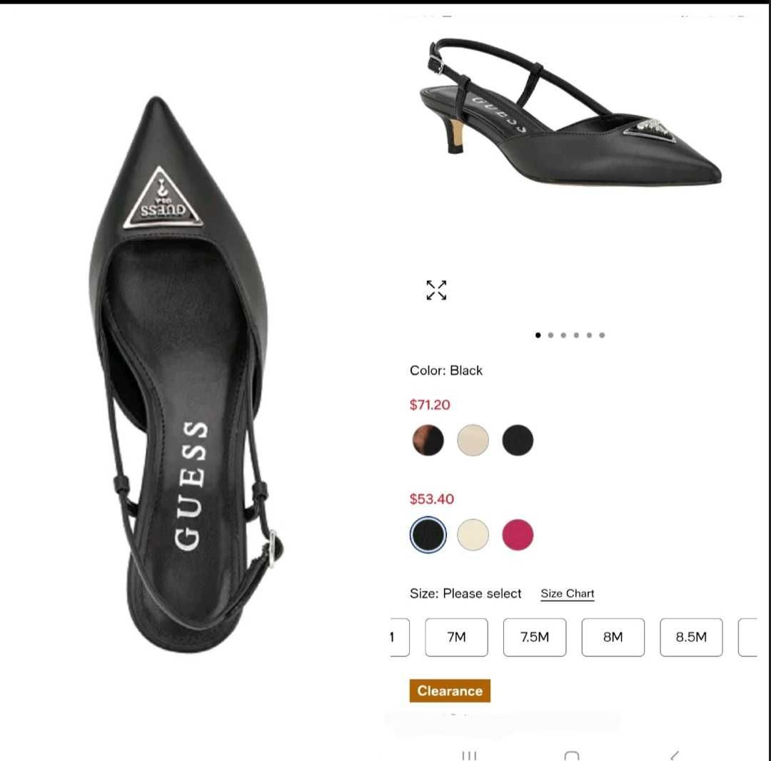 Босоніжки GUESS 38 р-р, шкіра