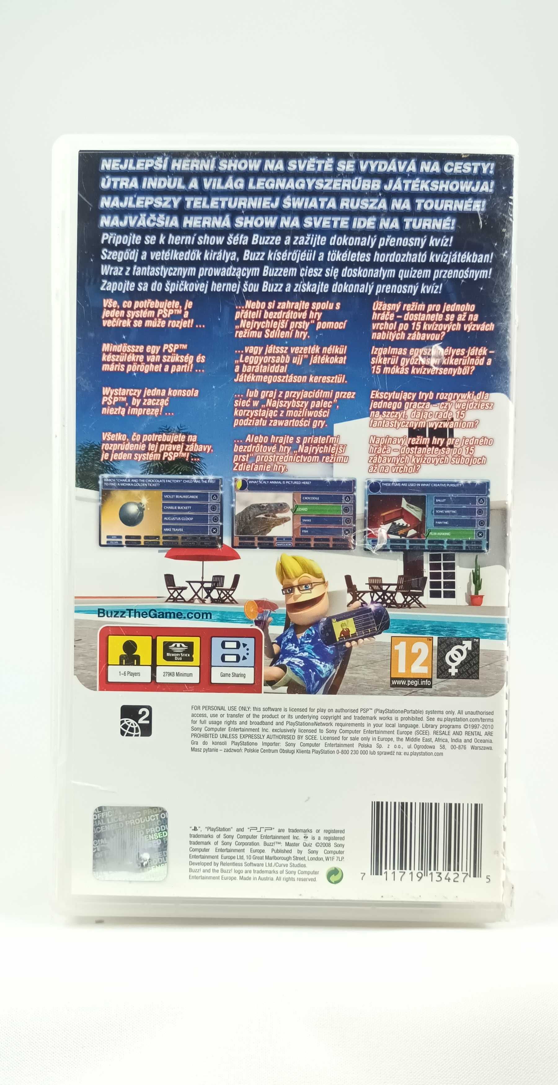 Buzz! Master Quiz PSP