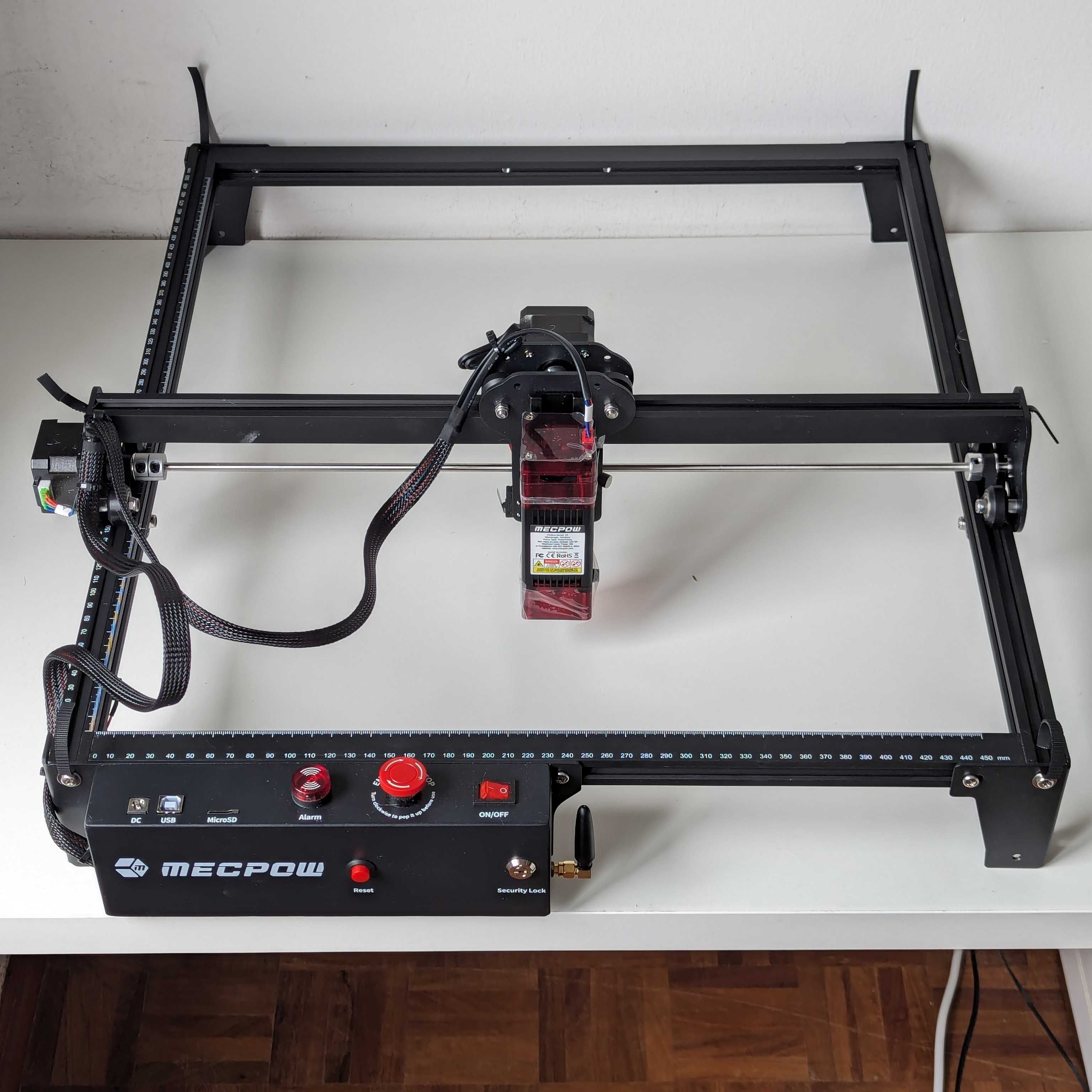 Máquina de Corte e Gravação a Laser | Mecpow X3 5W (Pro 10W (Com Ar))