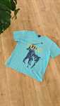 T-shirt Koszulka Polo Ralph Lauren. Turkusowa. Duża grafika. M / L