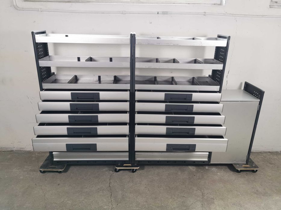 Zabudowa serwisowa warsztatowa regał samochodowy serwisowy ZESTAW BOTT