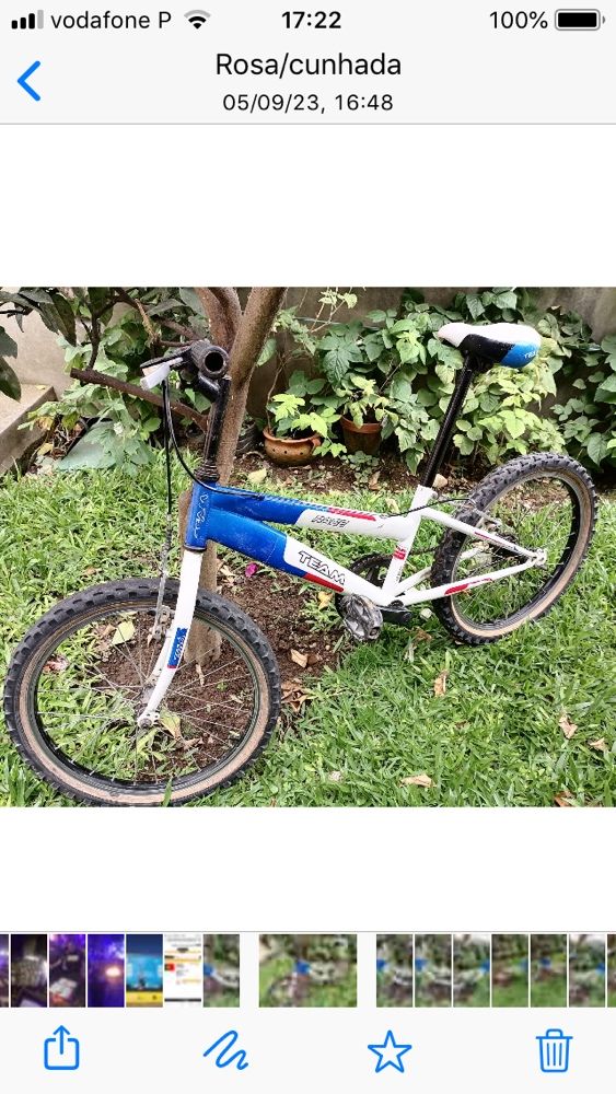 Vendo bicicleta de criança, (Team)em bom estado