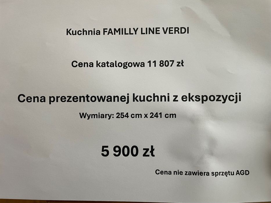 Meble kuchenne z ekspozycji Salon Meblowy BRW ul. Bohaterów Getta 9