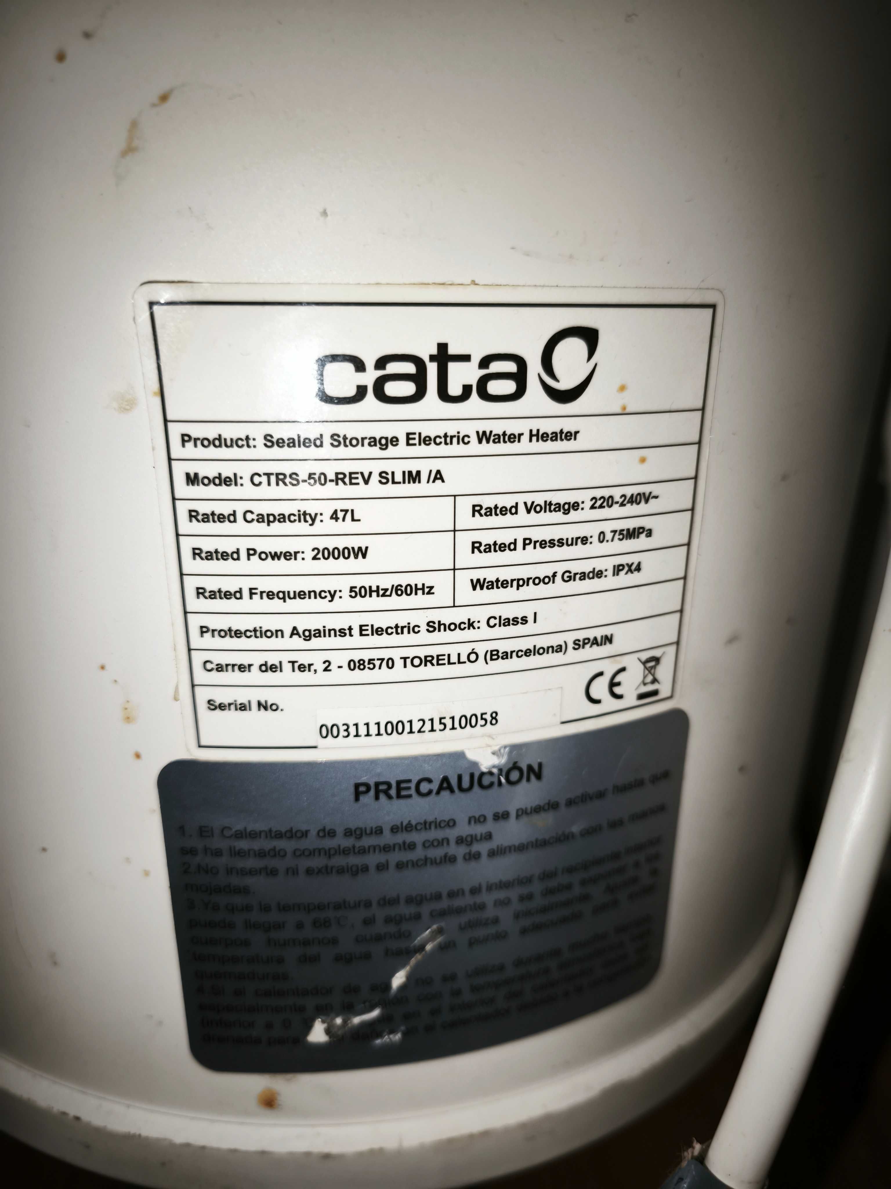 Termoacumulador 50L CATA