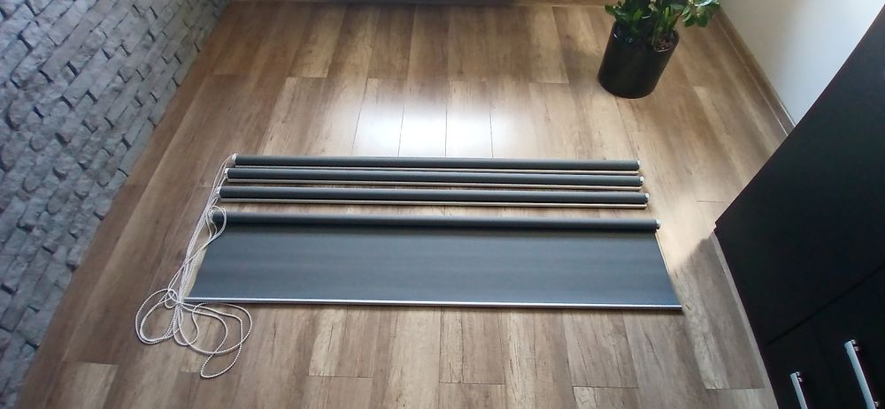 Rolety kolor szary szerokość 160 cm