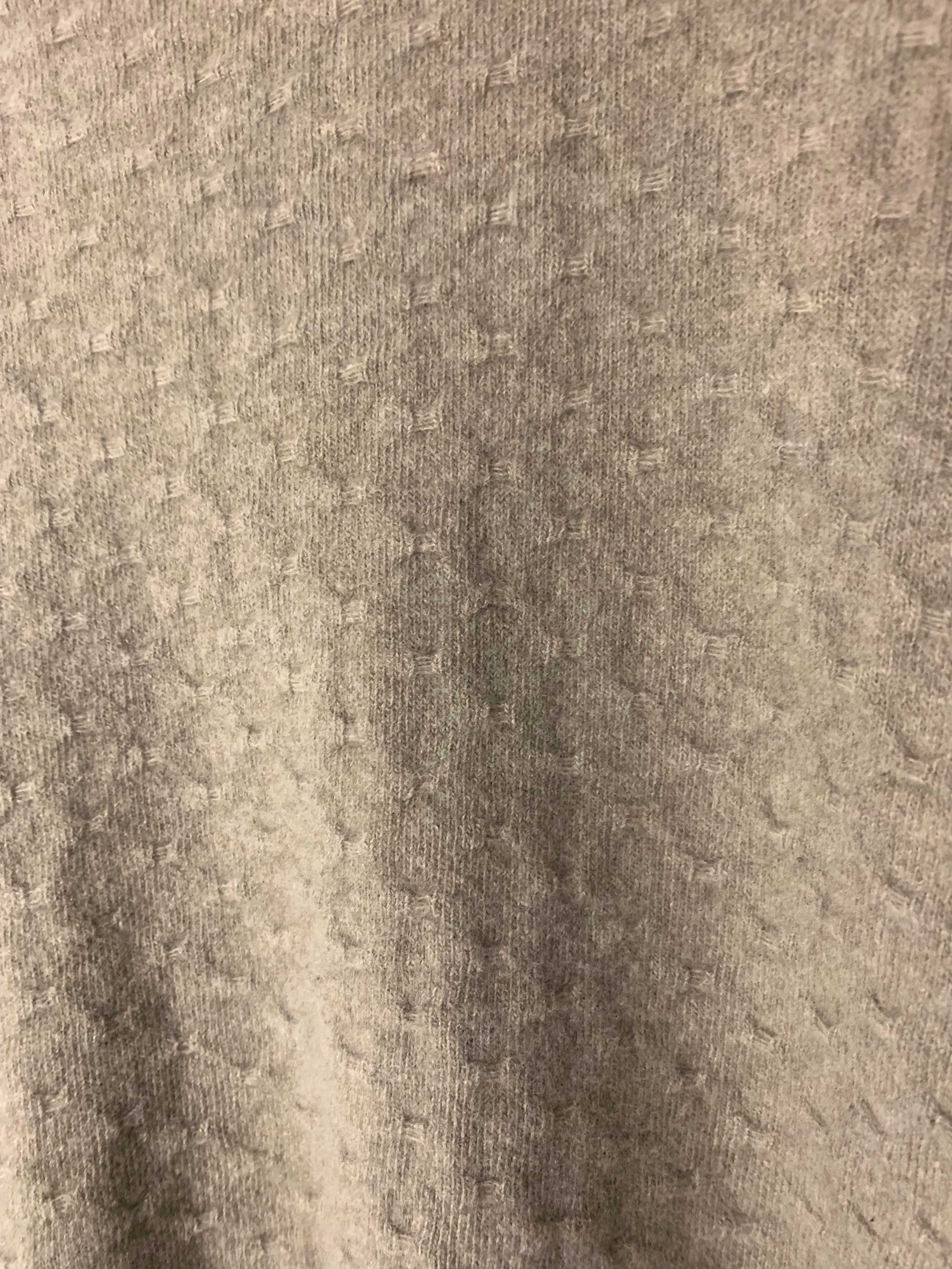 sweter XS S beż brąz oversize 100% wełna owcza lana superfine wełniany