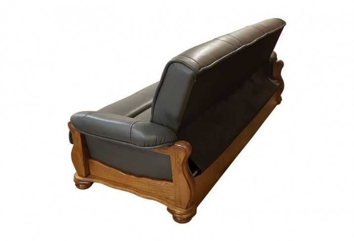 Wersalka kanapa skórzana dębowa Delta M Promocja Mevis Furniture