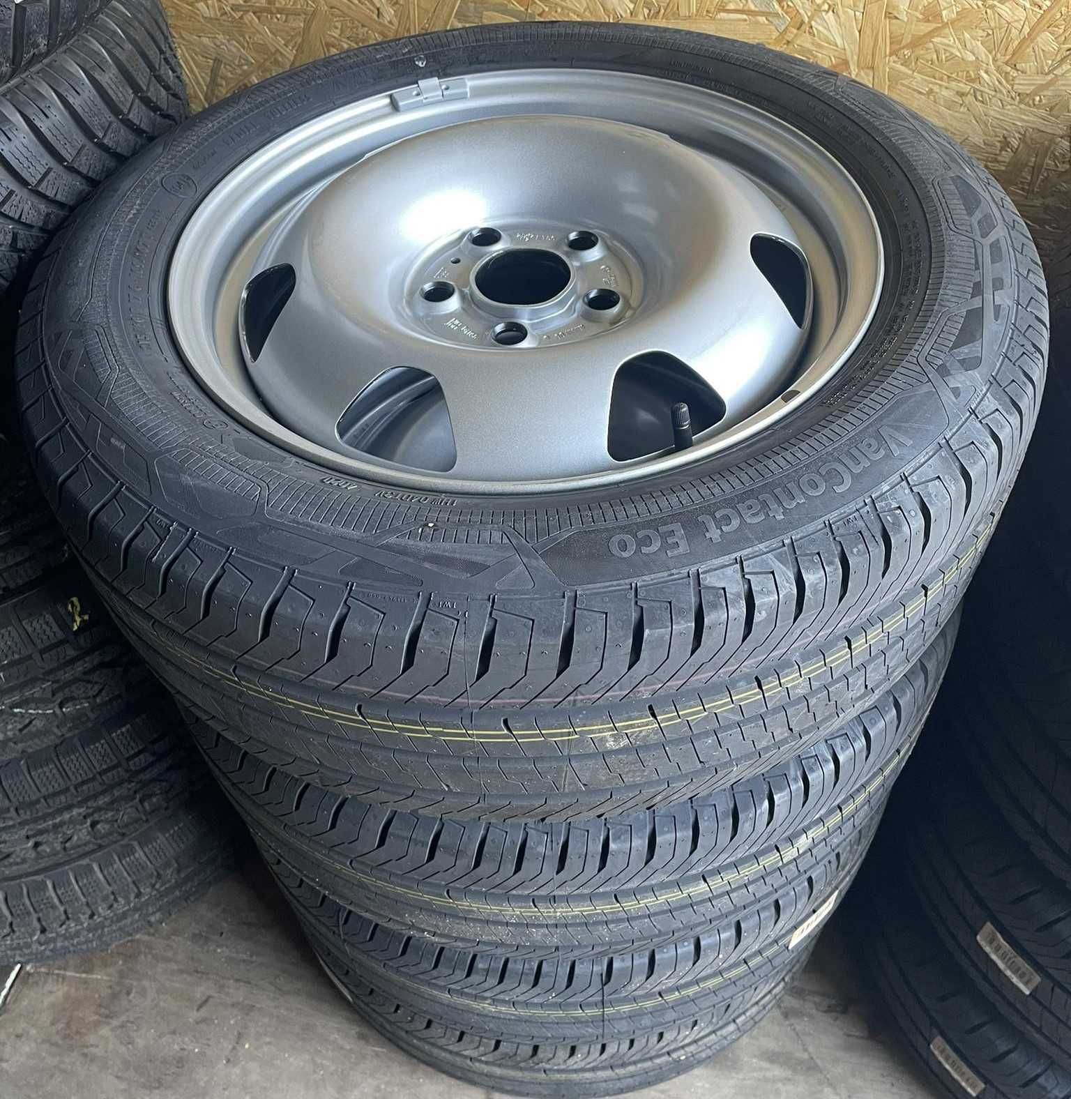 Oryginalne koła 17" VW Multivan, LT, T6 Opony Continental 215/60R16 C