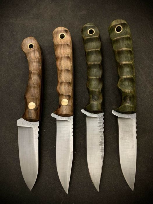 Нож ручной работы фултанг сталь 9ХС ніж ручної роботи нож охотничий