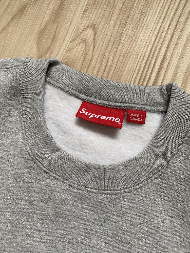 Bluza Supreme Szara Crewneck Box Logo FW22 Bogo r. M - Nowa Oryginalna