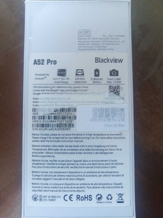 Продам нові  Blackview wave 8 c 6/64 і blackviev a 52 pro 4/128