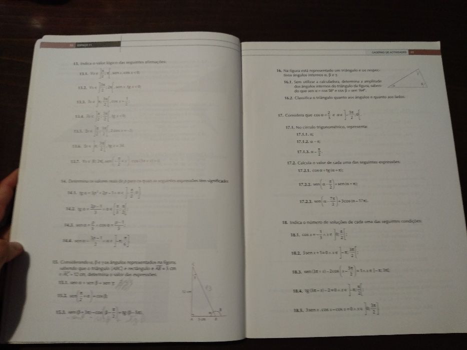 Matemática A 11º ano - Espaço 11 - Caderno de Atividades Edições ASA -