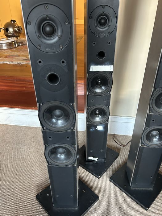 SISTEMA DE SOM COMPLETO ONKYO E 4 COLUNAS DALI SL-7 DE CHÃO