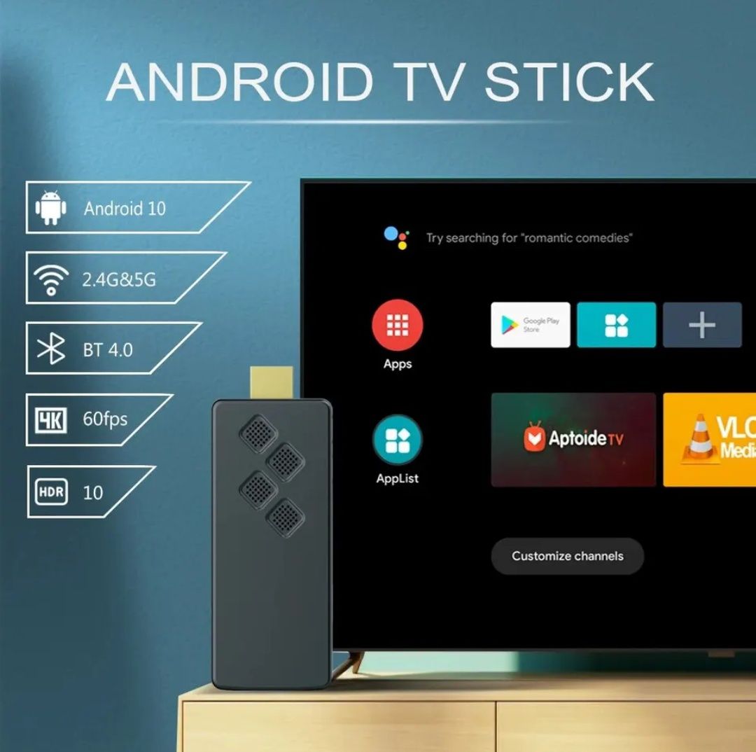 Smart TV stick Android 10 2/16