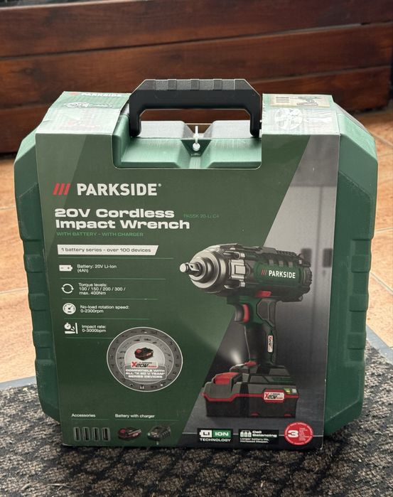 Parkside klucz udarowy 400nm z baterią 4ah