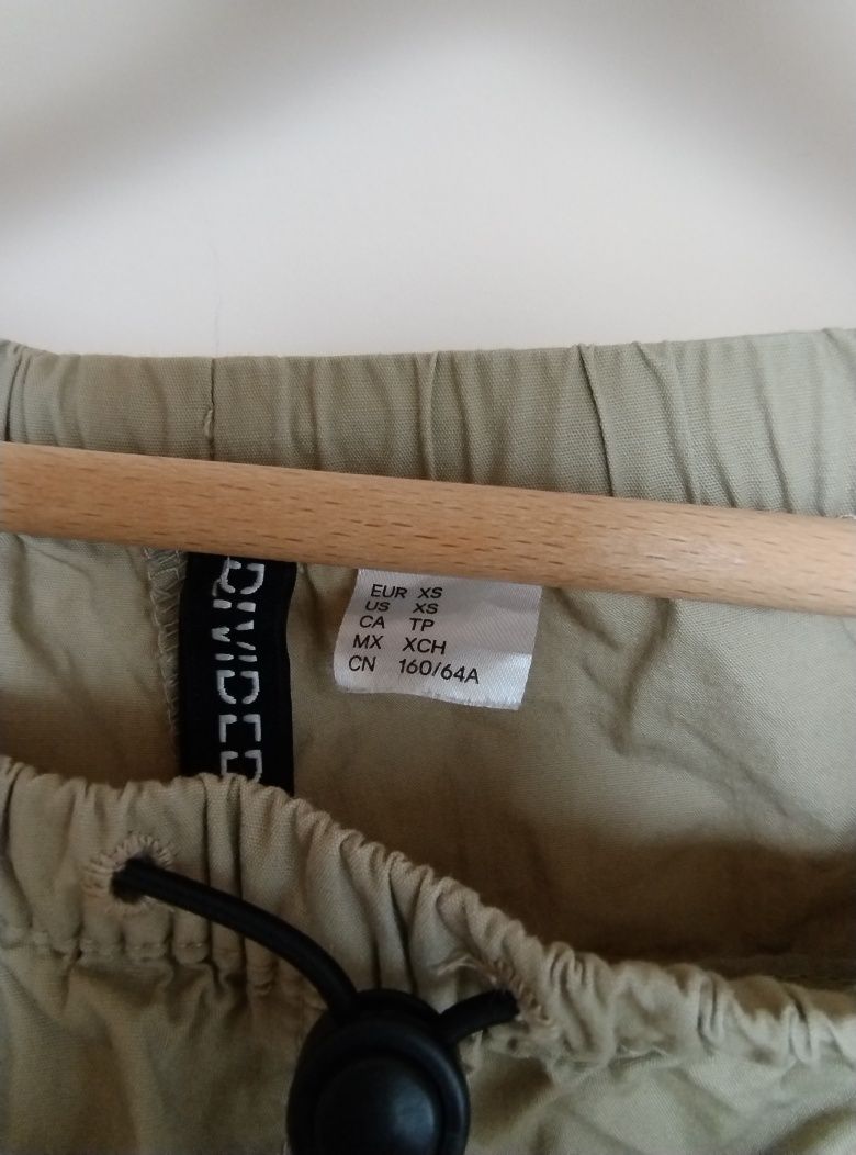 Spodnie cargo h&m rozmiar XS