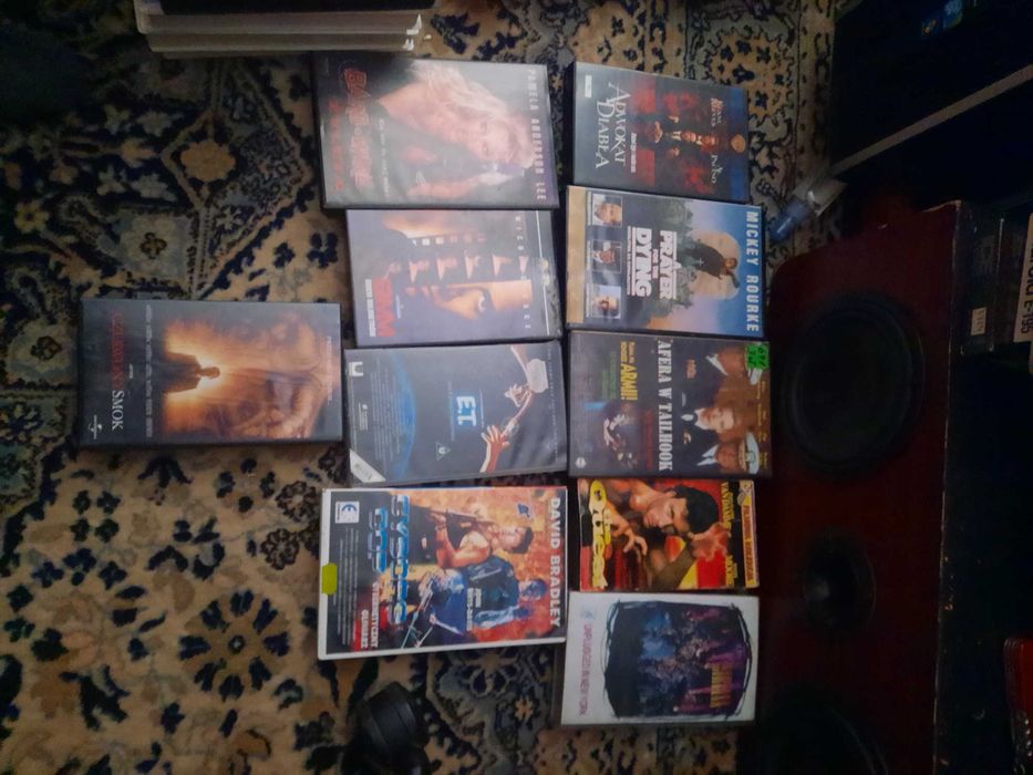 Filmy VHS. Kasety .