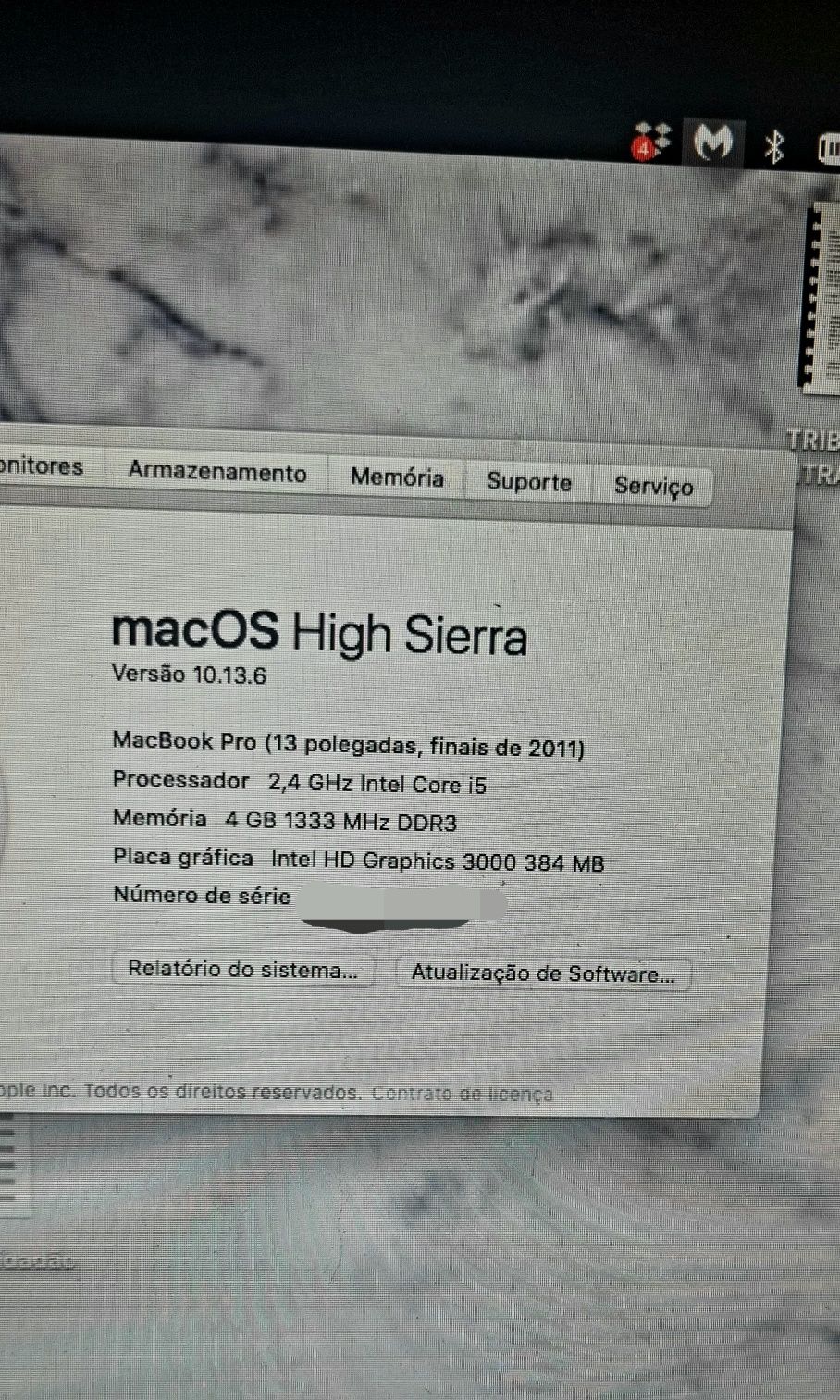 Macbook pro High Sierra 10.13.6 13.3"