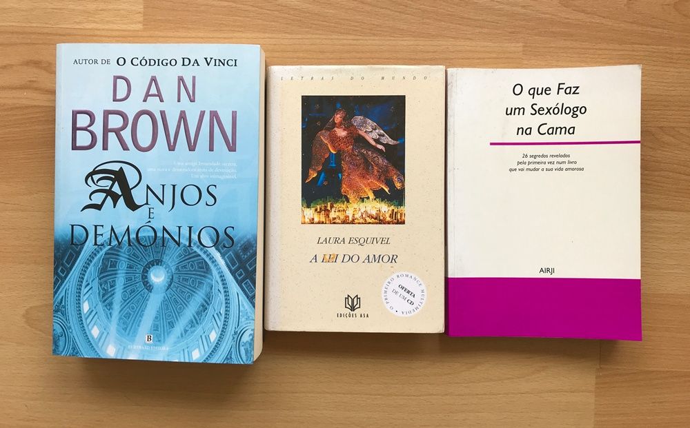 Livros arte amar guias praticos deco proteste etiqueta saude Dan Brown