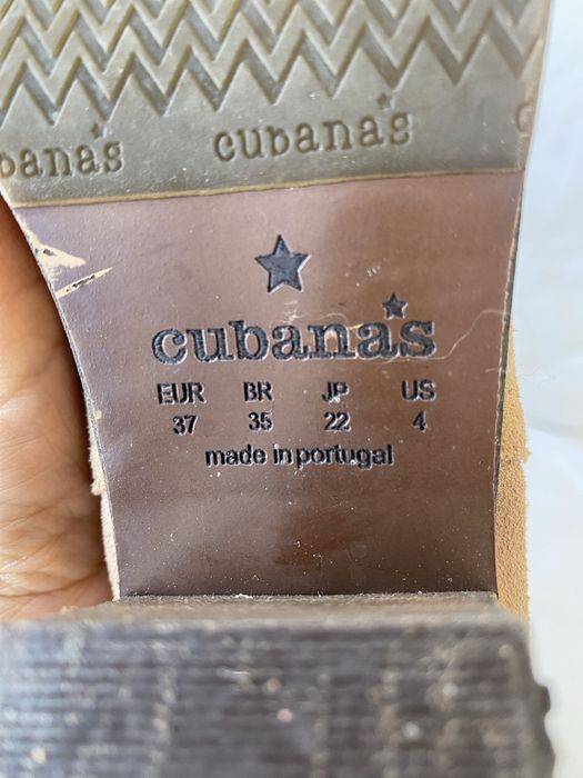 Botas Cubanas Bege tamanho 37 novas verdadeiras