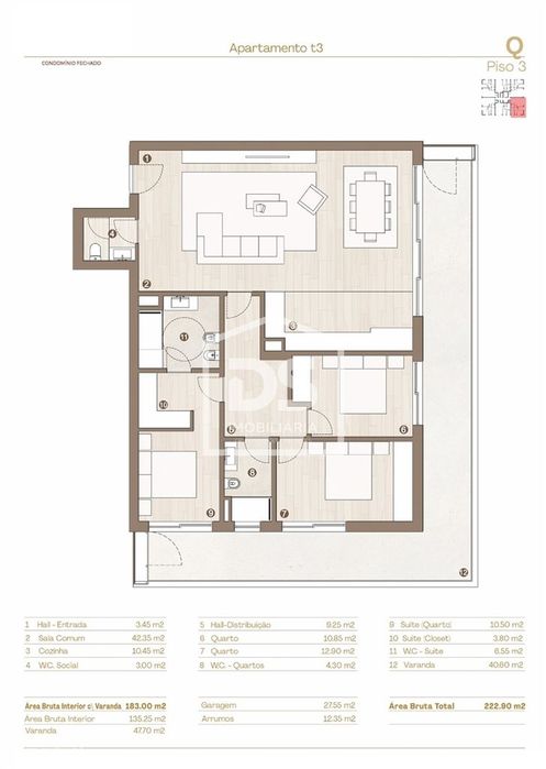 Apartamento T3 Venda em Baltar,Paredes