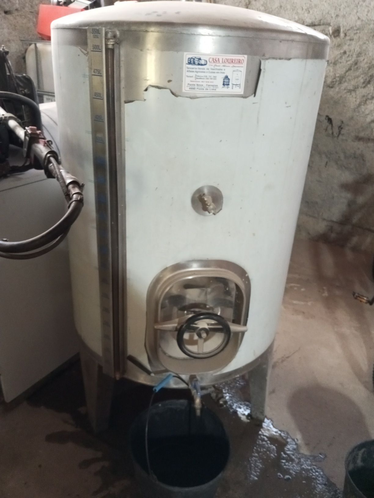 Cuba inox  550L bon estado