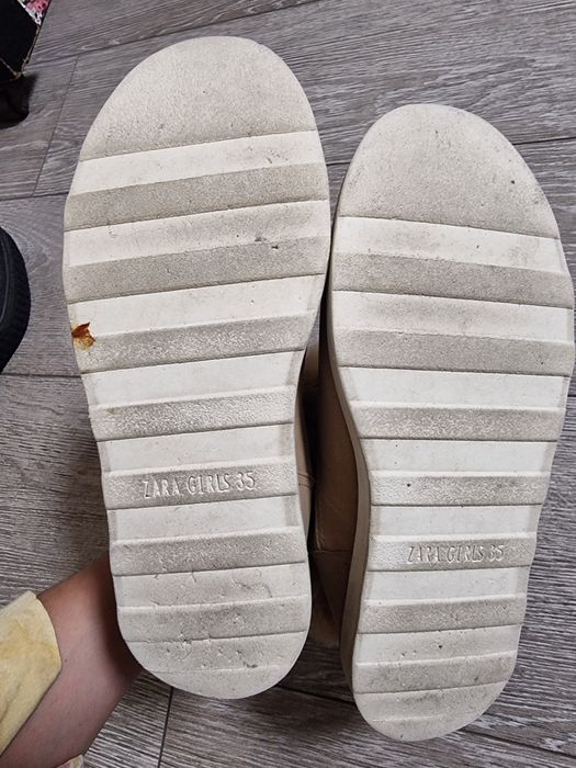 Чоботи жіночі, дитячі Zara зимові 35р