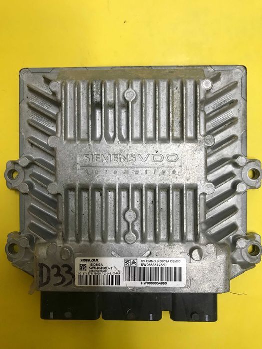 Блок управління двигуном Citroen C5 5ws40458d-t sw9663572880
