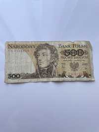 Banknoty 500 zł 1982 seria FG
