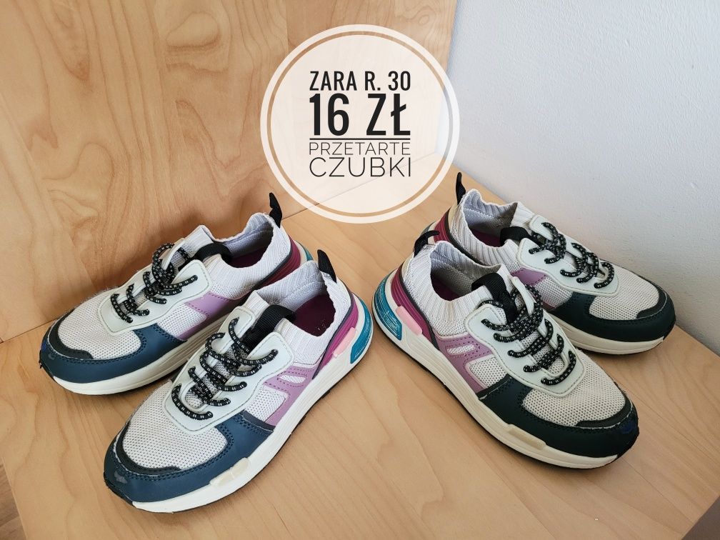 Sneakersy adidasy Zara r. 30 dla bliźniaczek