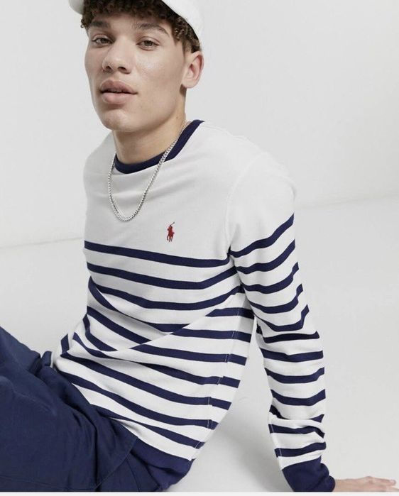 Polo Ralph Lauren на хлопця.Світшот с принтом в смужку