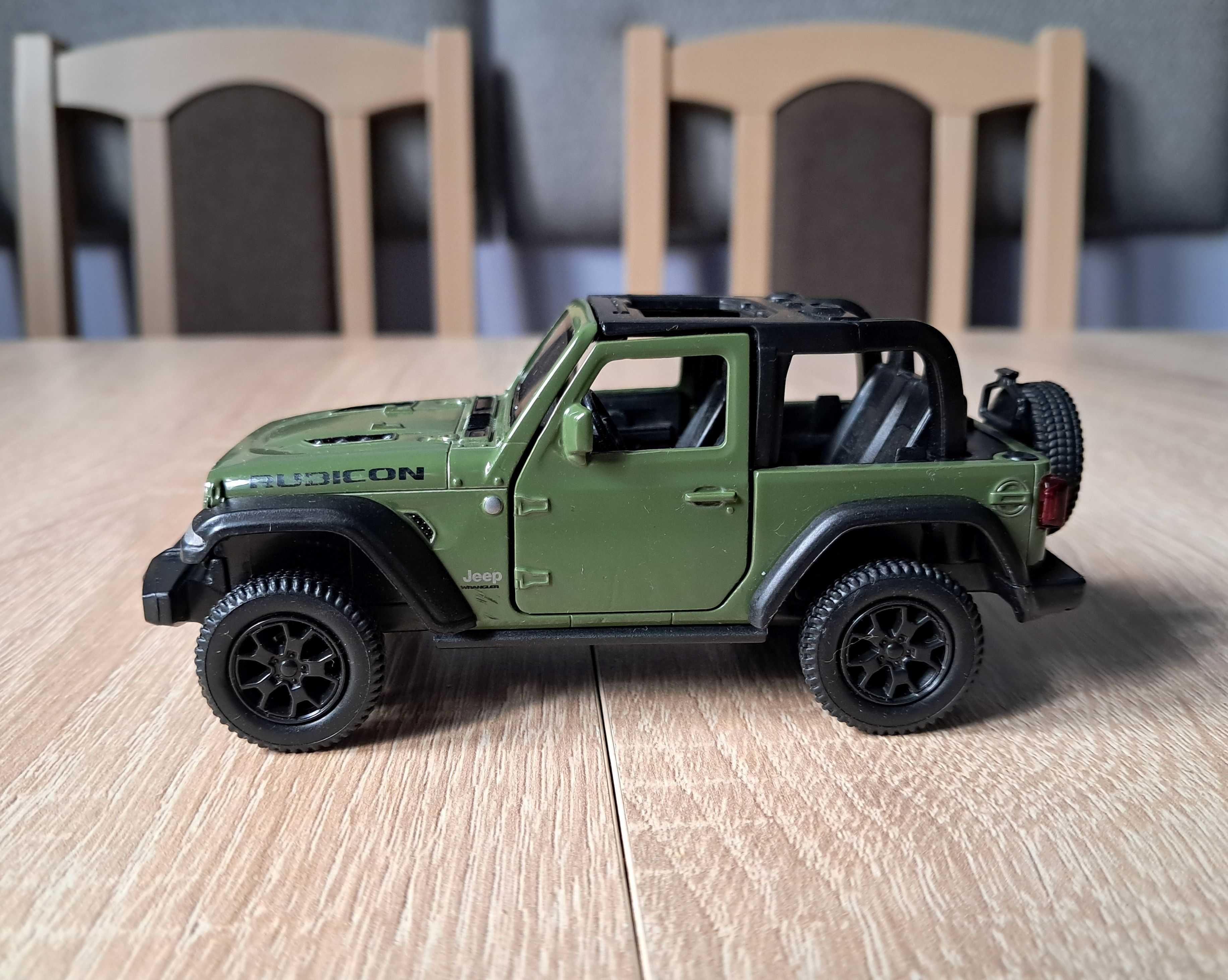 Jeep Wrangler Rubicon zestaw cabrio i dach firmy RMZ. Skala 1:34