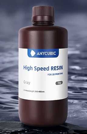 смола SLA швидкий друк Anycubic High Speed Resin Grey Сіра 105мм