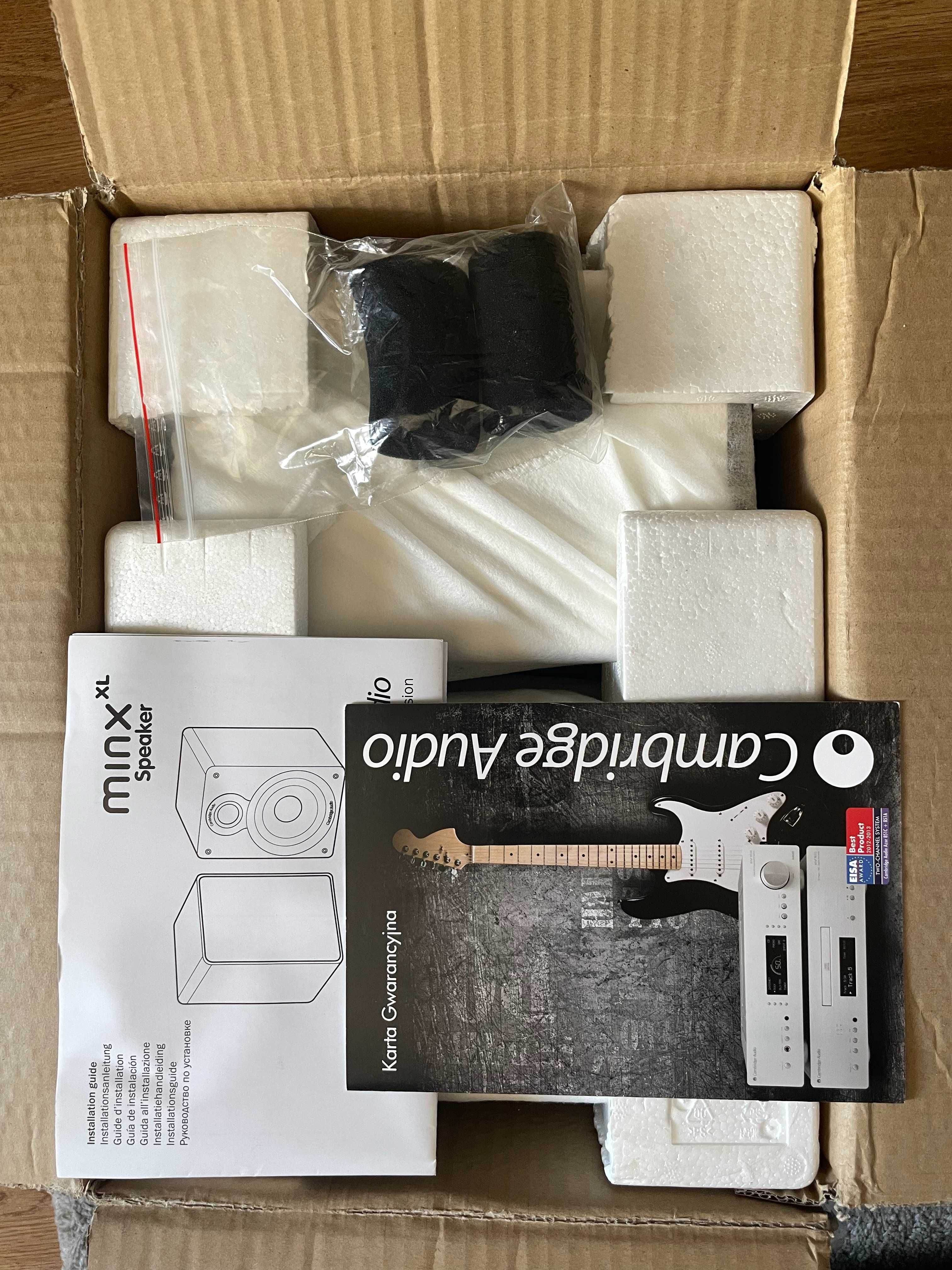 Kolumny Cambridge Audio Minx XL w stanie BDB w kartonie