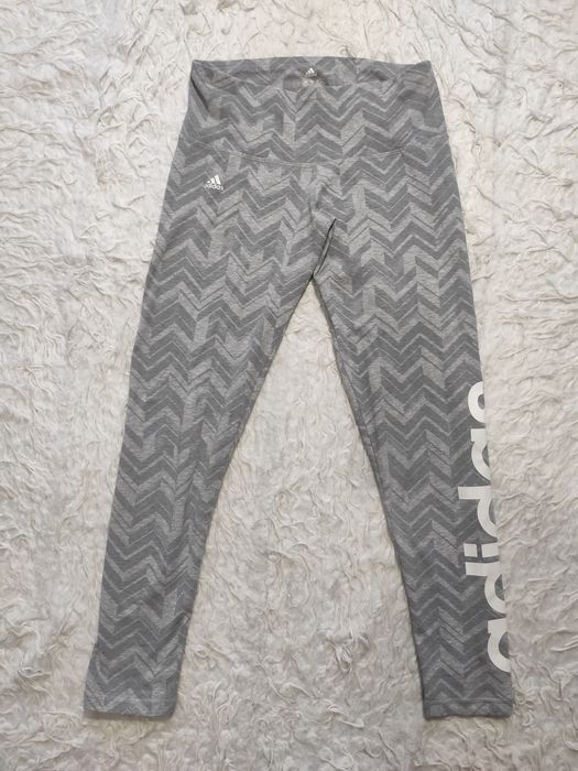 Spodnie dresy legginsy Adidas rozmiar S szare