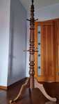Dekoracyjny wieszak drewniany vintage, solidny 195 cm