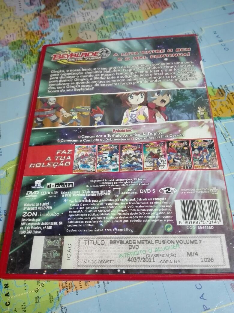 DVD Beyblade Metal Fusion Volume 7