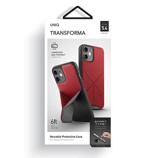 Uniq Etui Transforma Iphone 12 Mini 5,4" Czerwony/Coral Red