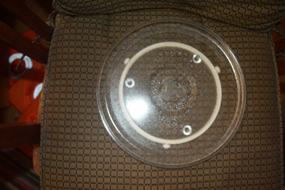 Prato de vidro para micro