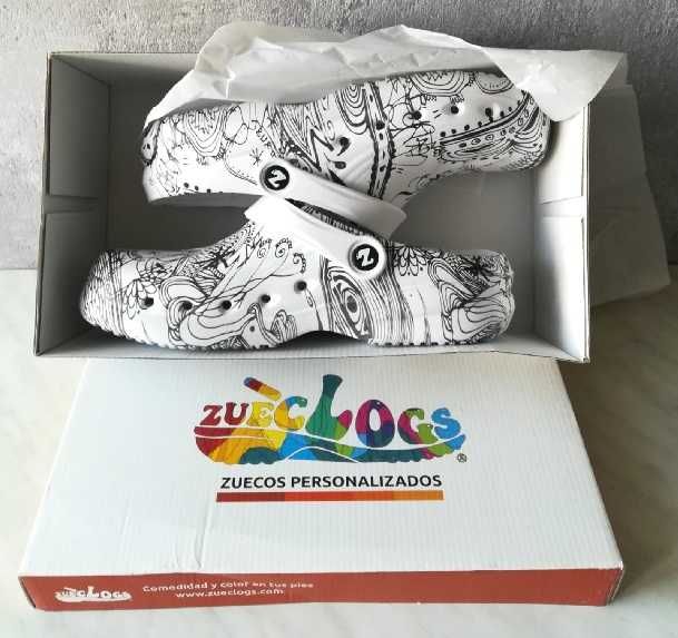 UNIKAT /Crocsy - Klapki / Zueclogs - Hiszpania /NOWE r. 40 - /TANIO