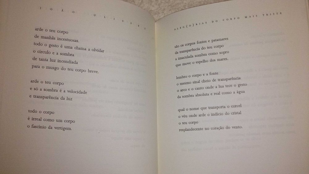 alegorias do corpo mais triste (joão ulisses) livro