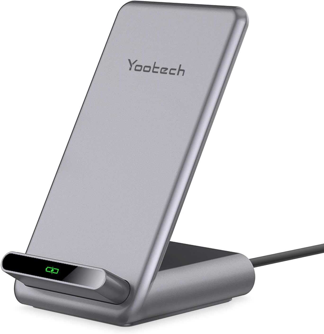 YOOTECH LX3 ładowarka indukcyjna iPhone Samsung Huawei 15W Srebrny