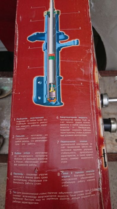 продам стойки амортизаторов на ВАЗ 2108 передние и задние